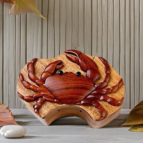 Crab handcrafted carved - ,